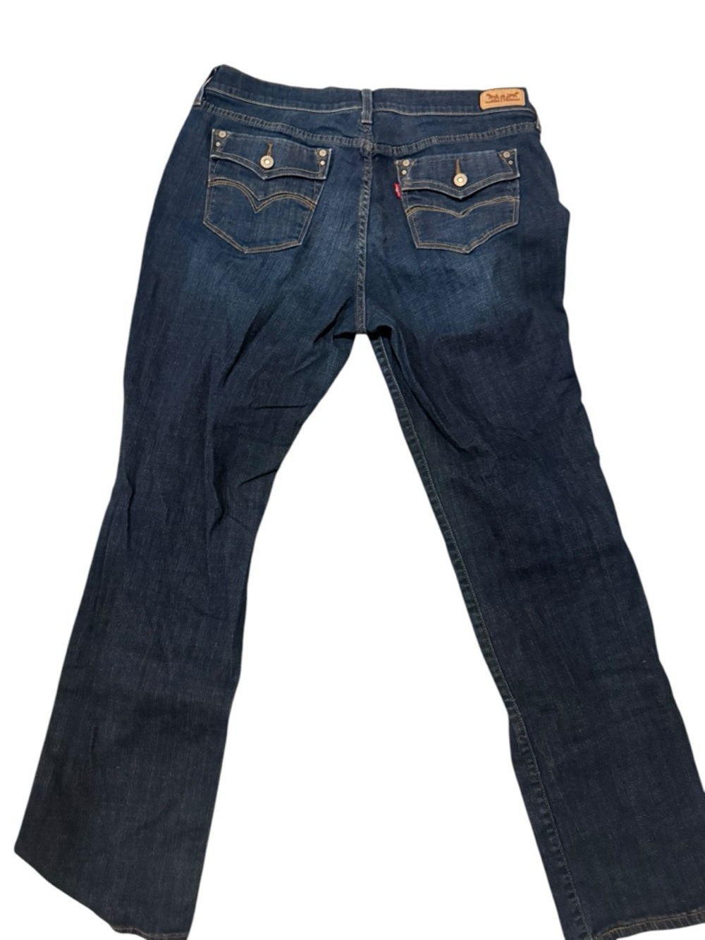 Levi’s 505 Mid Rise Straight Leg Jeans 14M Dark Wash Flap Pocket - Picture 6 of 8